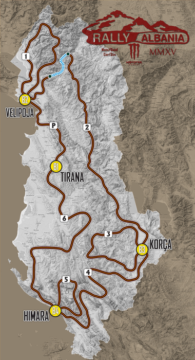 4x4 competition - Rally Albania 2014 route