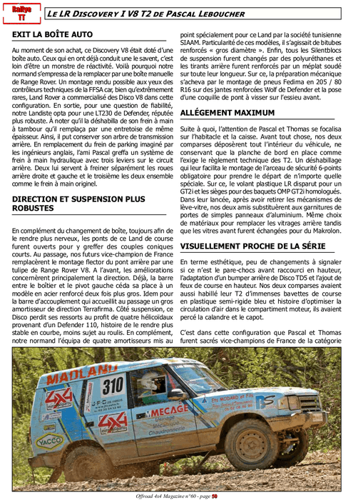 presse 4x4 - Offroad Magazine nº 60 - 2021
