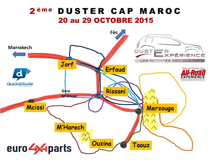 4x4 travel - Duster Cap Maroc 2015