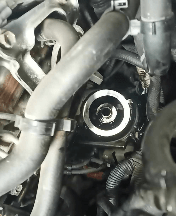 Vidange moteur + filtre à huile sur Toyota LC 120