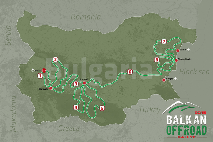 Offroad Balkan 2015 - Recorrido
