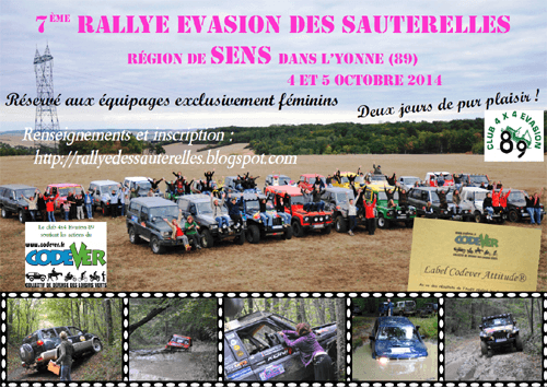 Affiche Rallye des Sauterelles 2014