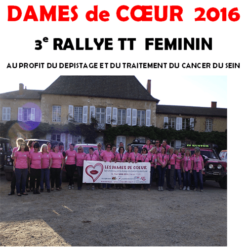 Vignette de l'article : Rallye Dames de Coeur 2016