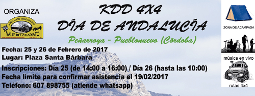 Vignette de l'article : KDD 4x4 Día de Andalucía - 2017