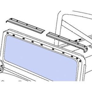 Soft top  windshield channel