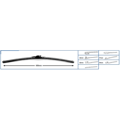 Limpiaparabrisas - Flat Blade 430 mm