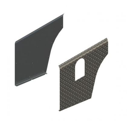 Asfir chequer plate rear wing corner protector (set)