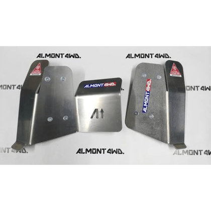 Almont 4wd  skid plate - shock absorber and blocage
