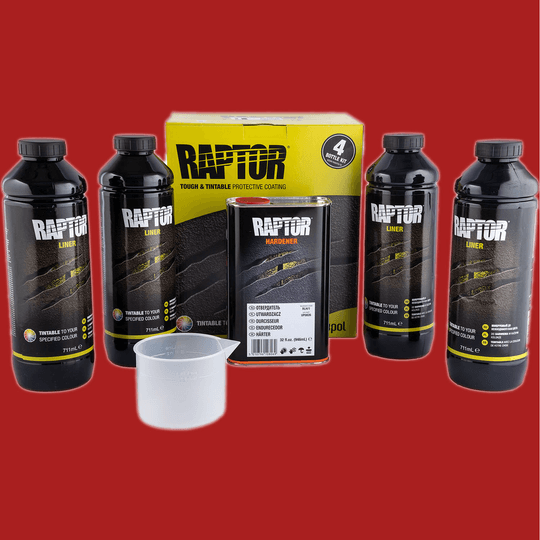 Revêtement Raptor - RAL3000 Rouge 4L