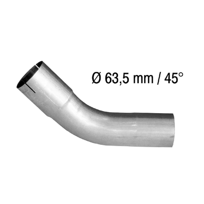 Exhaust bends 45°