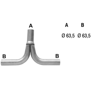 T pipe  63,5/63,5