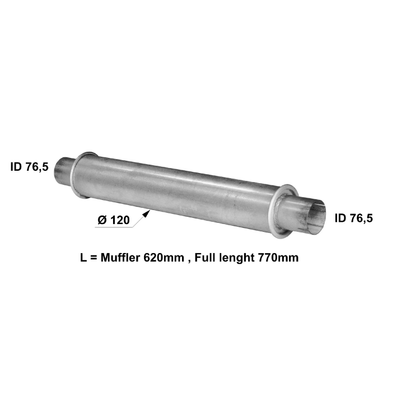 Silencieux universel 120