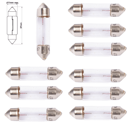 Luces - bombillas 11X38 C5W - SV8,5 - 12V 5W