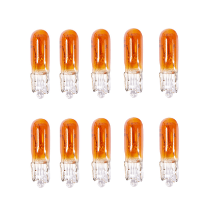 Feux - ampoules - Wedge - T5 - W2x4,6D - 12V 1.2W - Ambré