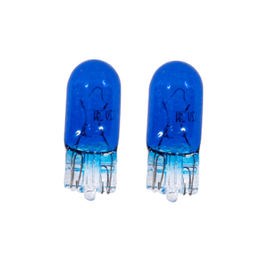 Lights - bulbs - Wedge - T10 - W2,1x9,5D - 12V 5W - blue