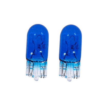 Feux - ampoules - Wedge - T10 - W2,1x9,5D - 12V 5W - Bleu