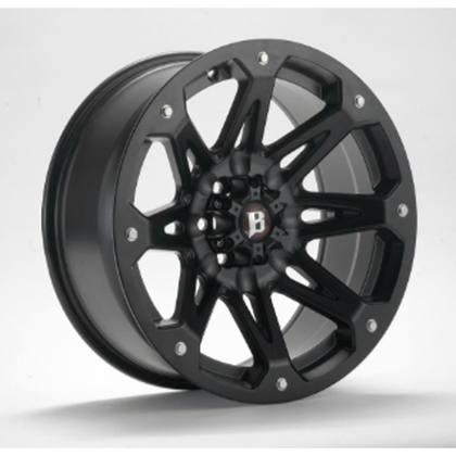 Llanta de aluminio - Ballistic 814/2 Flat Black - 9x17 / 5x127 / -12