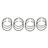 Piston rings - set oversized +0.40