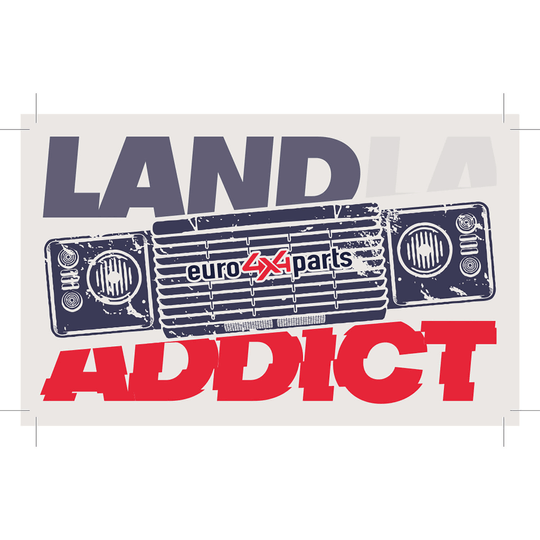 Sticker - Land addict 20 cm