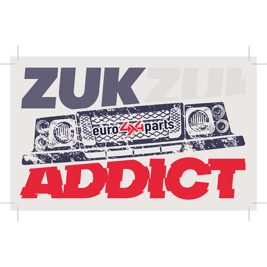 Autocollant - Zuk addict 20cm