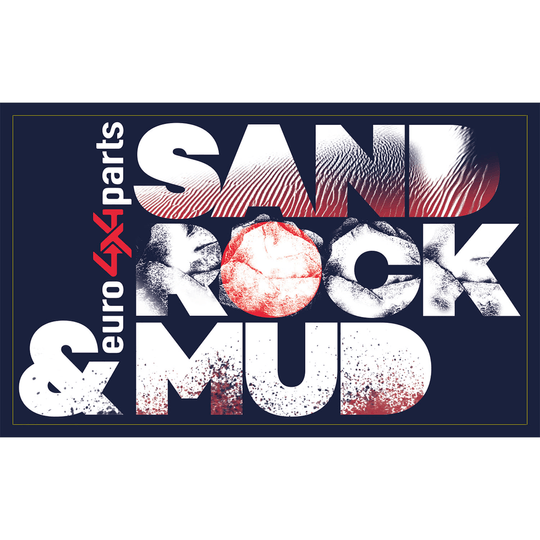 Autocollant - Sand, Rock & Mud Euro4x4parts 20cm