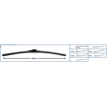 Limpiaparabrisas - Flat Blade 600 mm