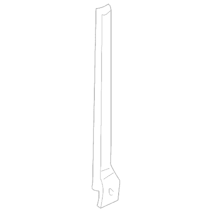 Door glass - slide channel