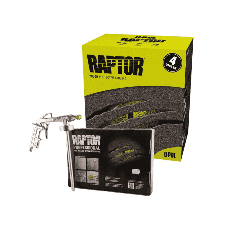 Raptor coating - Black Super kit + Spray gun  