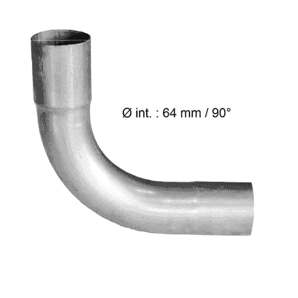 Exhaust bends 90° 40mm