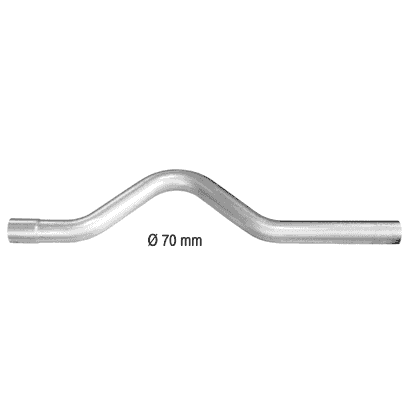 Over-axle pipe