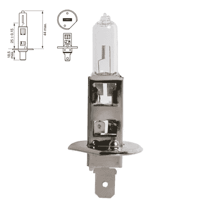 Luces - bombillas - H1 - P14,5S - 24V 75W