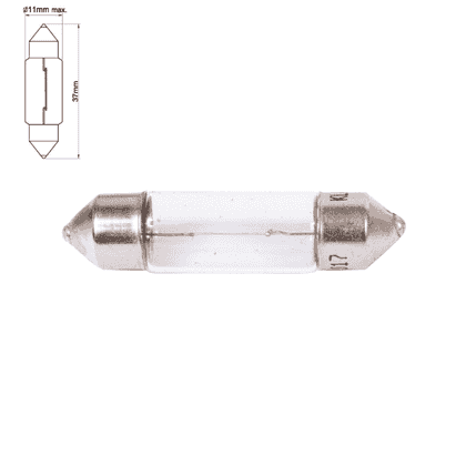 Luces - bombillas 11X38 C5W - SV8,5 - 12V 5W