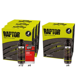 Revêtement Raptor - Super kit Noir, 3 + 1 offert
