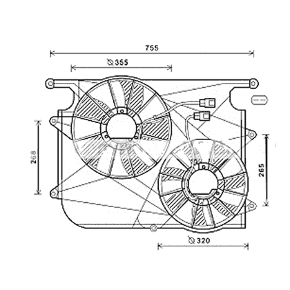 Ventilador- conjunto completo (con motor eléctrico