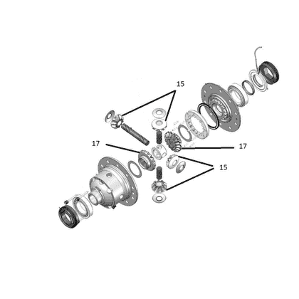 ARB - set of 4 sattelites and 2 side gears
