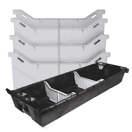 DECKED SYSTEM DRAWER DIVIDER SYSTEM FOR LARGE DRAWER