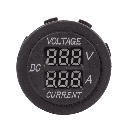 Voltage indicator and digital amperage