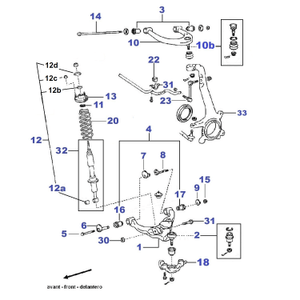 Copela para amortiguador delantero de Toyota Land Cruiser 120