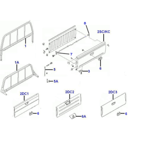 Pick-up bed - Tail gate