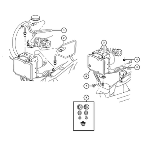 ABS - bloque hidráulico - kit de montaje