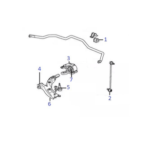 Control arm / wishbone lower - bush kit