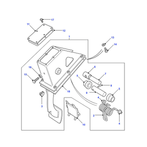 Pedal - Bracket - axis
