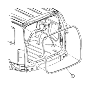 Tail gate - Trunk - Back door - seal