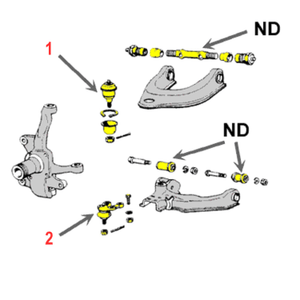 Rotule - inférieure (pivot)