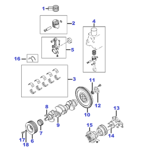 Crankshaft - Mainshaft bearing set - STD