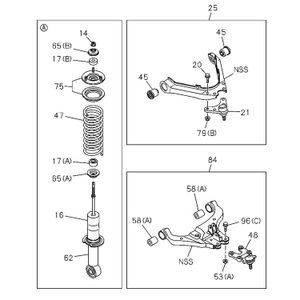 Shock absorber - Gas (Standard) -Ref:AMG1853