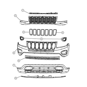 Front grill - trim
