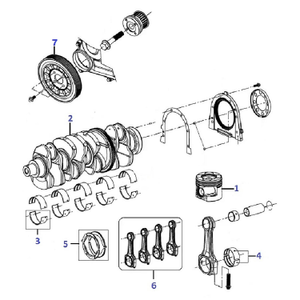 Crankshaft - Half mainshaft bearing - STD