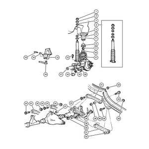 Radius/trailing arm axle - bush kit