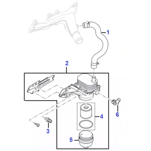 Oil cooler - thermostat
